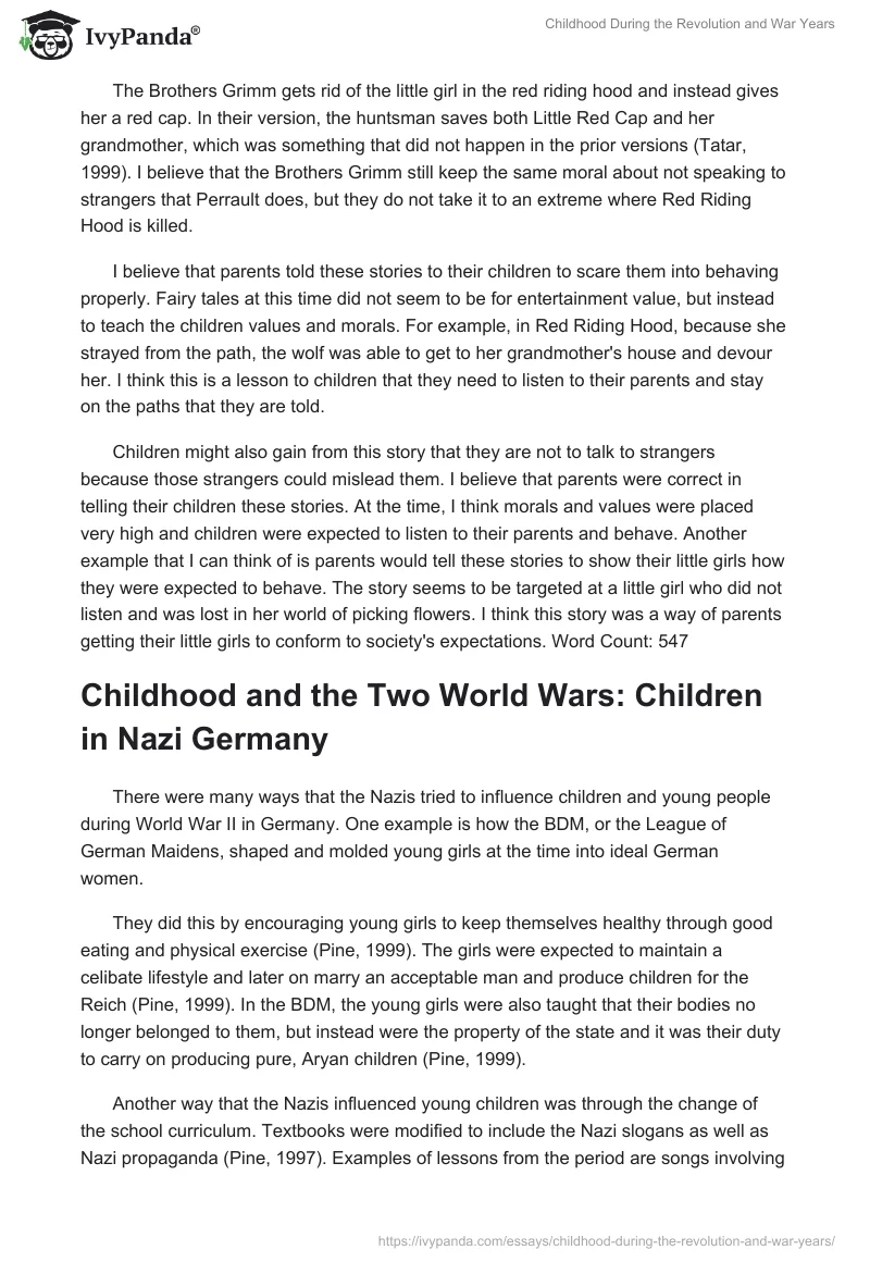 Childhood During the Revolution and War Years. Page 3