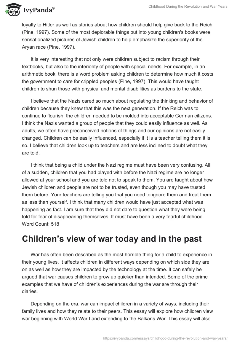 Childhood During the Revolution and War Years. Page 4