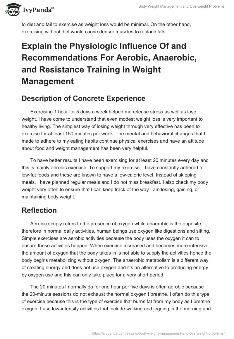 Body Weight Management and Overweight Problems. Page 5