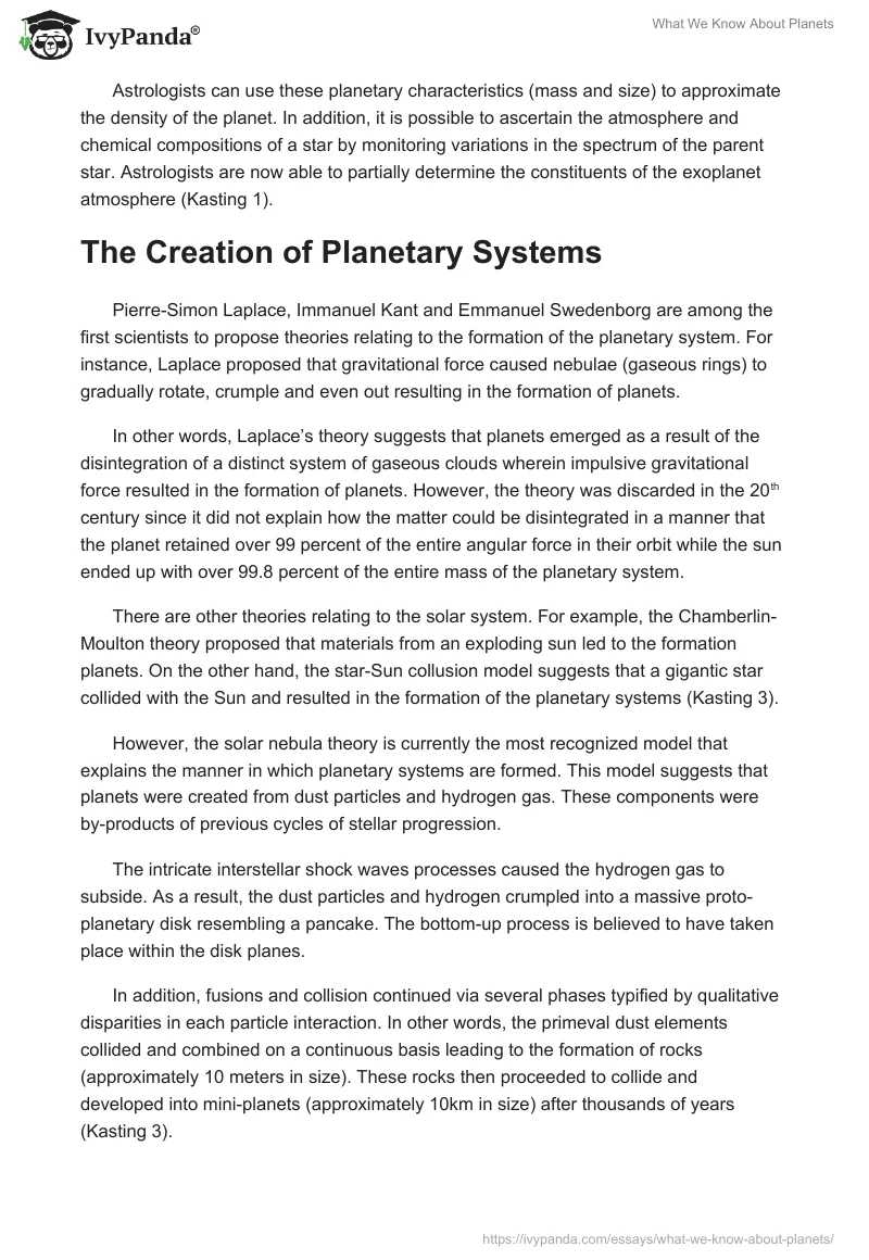 What We Know About Planets. Page 3