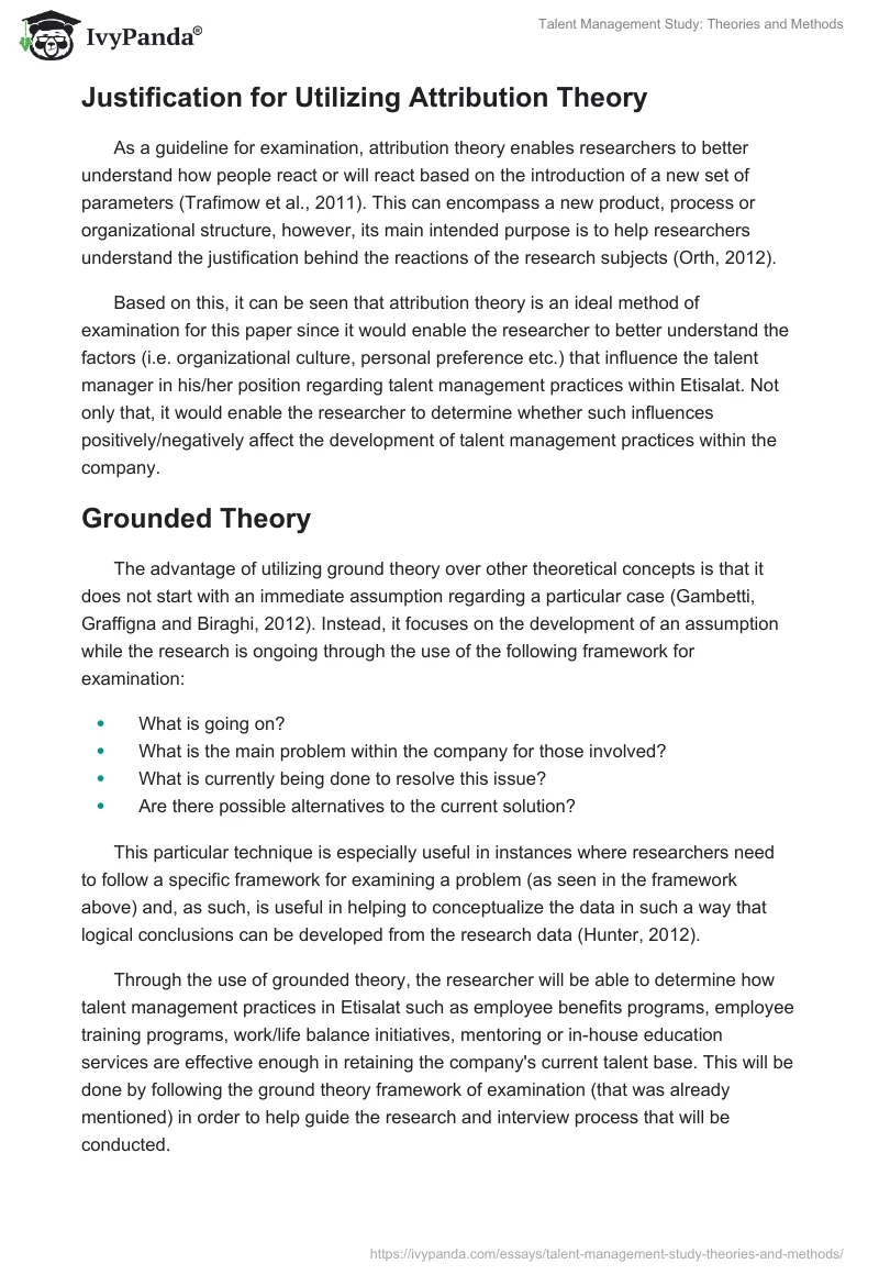 Talent Management Study: Theories and Methods. Page 3