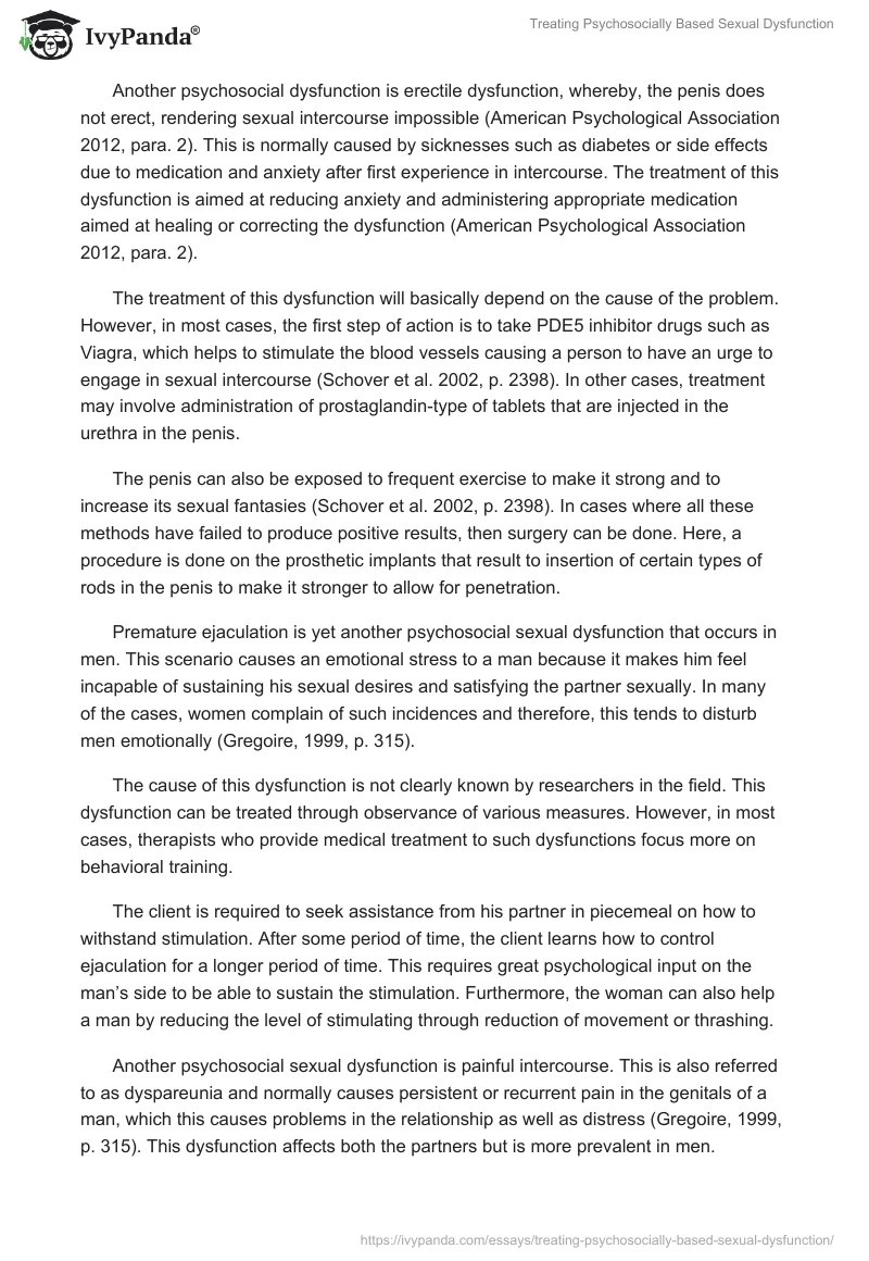 Treating Psychosocially Based Sexual Dysfunction. Page 2
