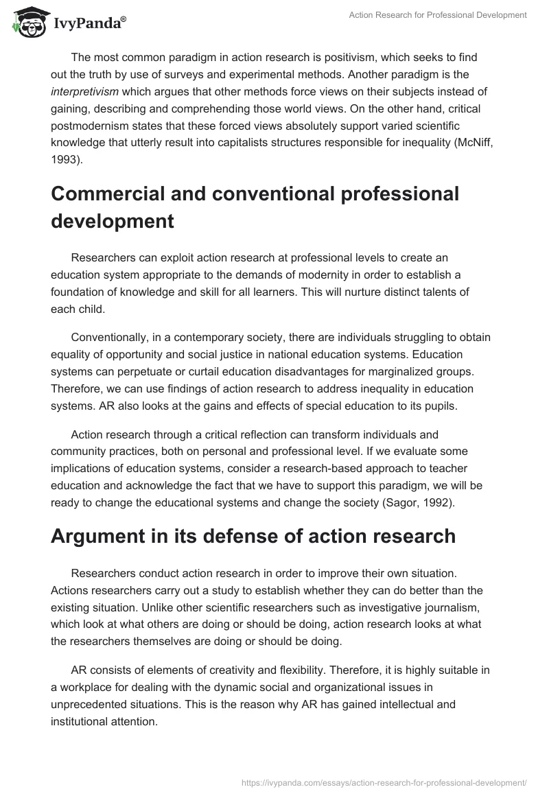 Action Research for Professional Development. Page 4