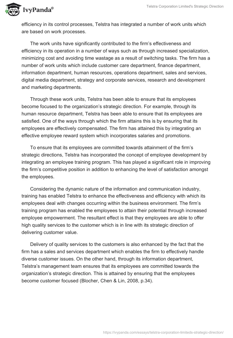Telstra Corporation Limited's Strategic Direction. Page 4