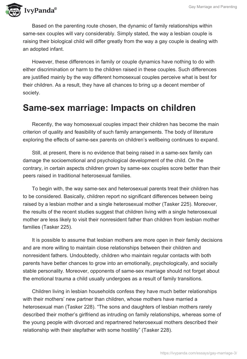 Gay Marriage and Parenting. Page 3