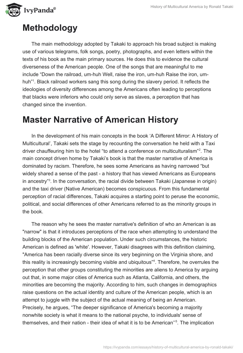 History of Multicultural America by Ronald Takaki. Page 2