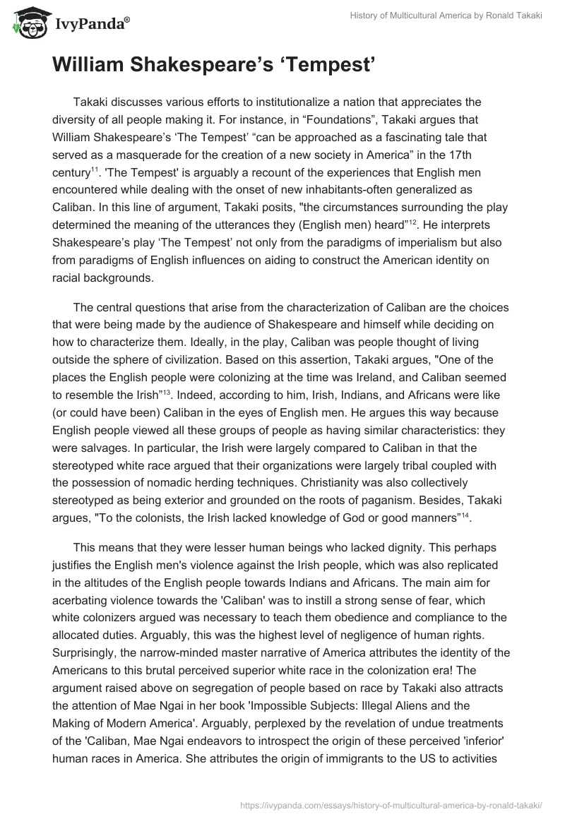 History of Multicultural America by Ronald Takaki. Page 4