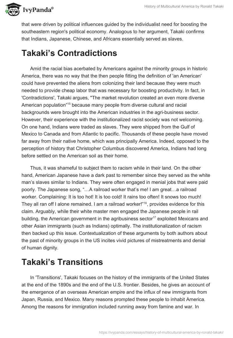 History of Multicultural America by Ronald Takaki. Page 5
