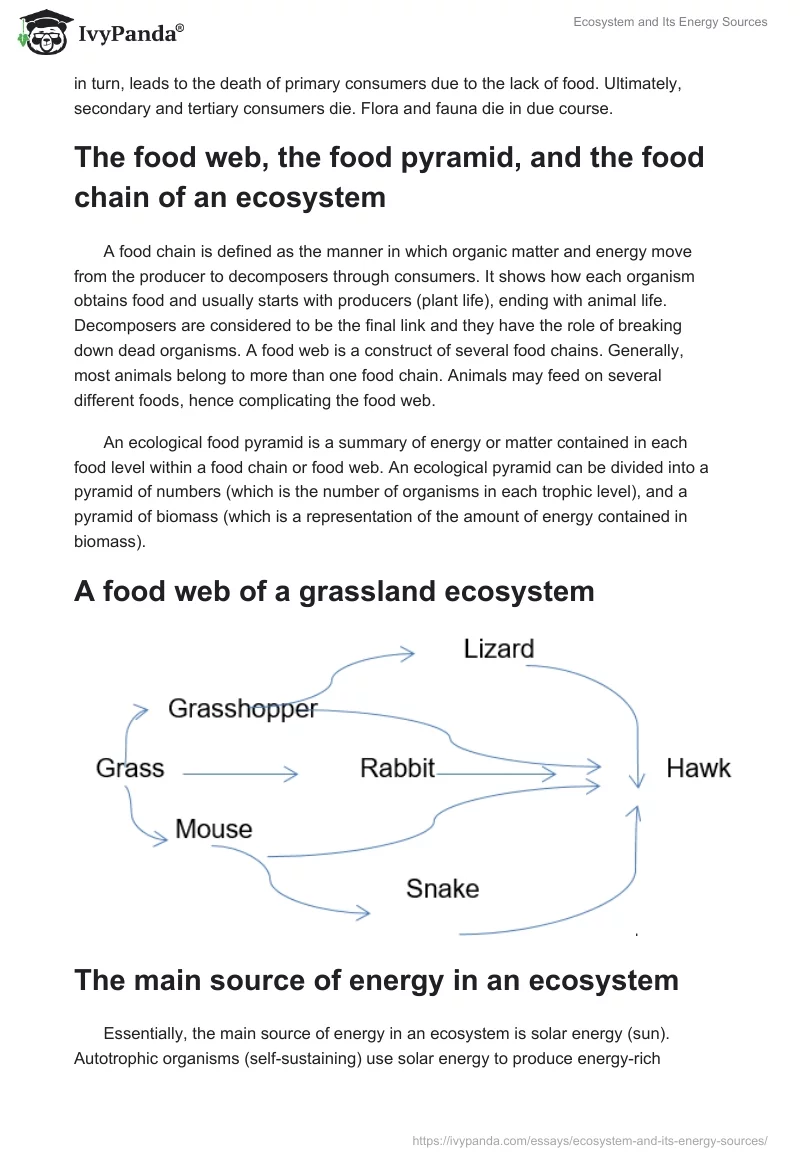 Ecosystem and Its Energy Sources. Page 2