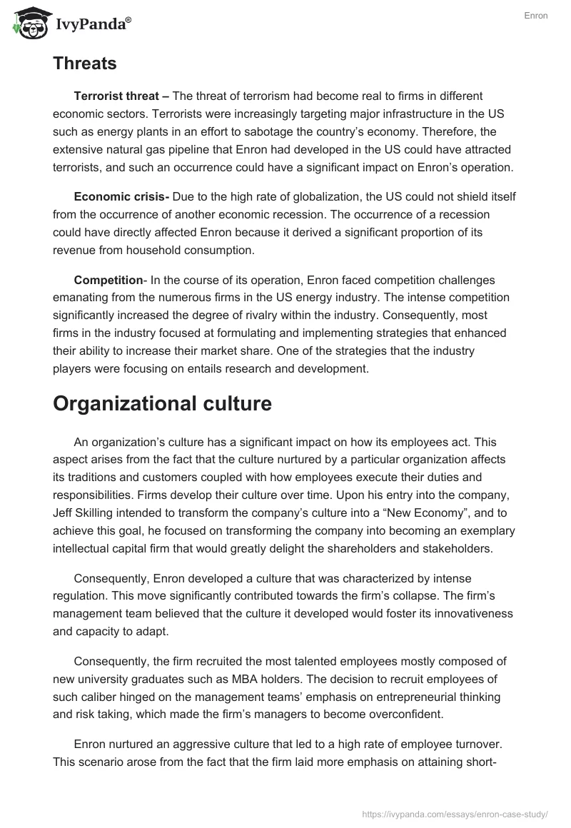Solutions, Causes, & Conclusion: Enron Case Study. Page 5