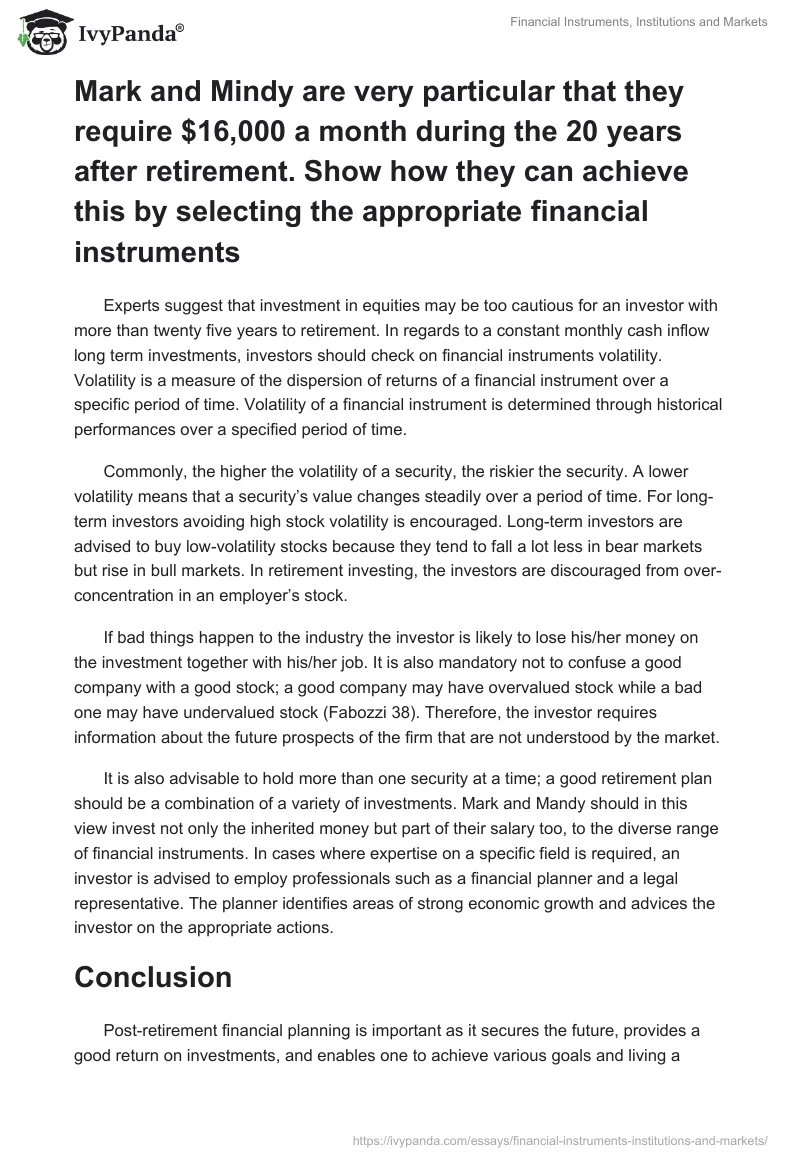 Financial Instruments, Institutions and Markets. Page 4