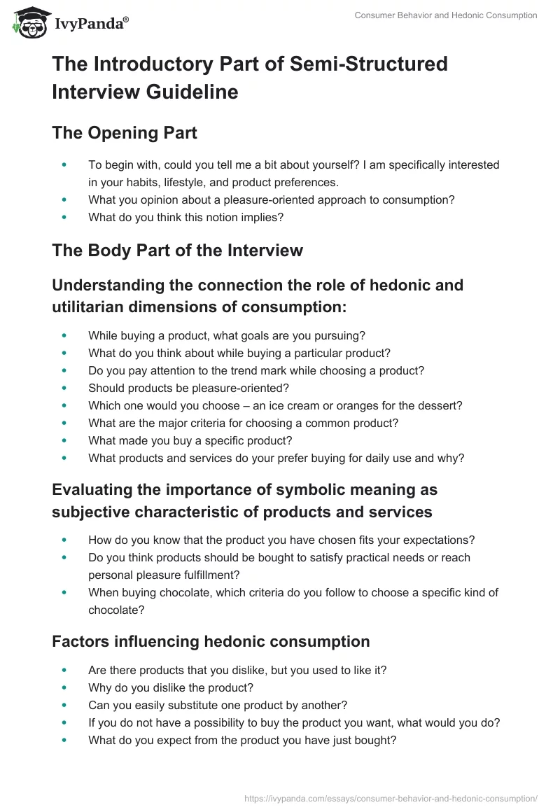 Consumer Behavior and Hedonic Consumption. Page 2