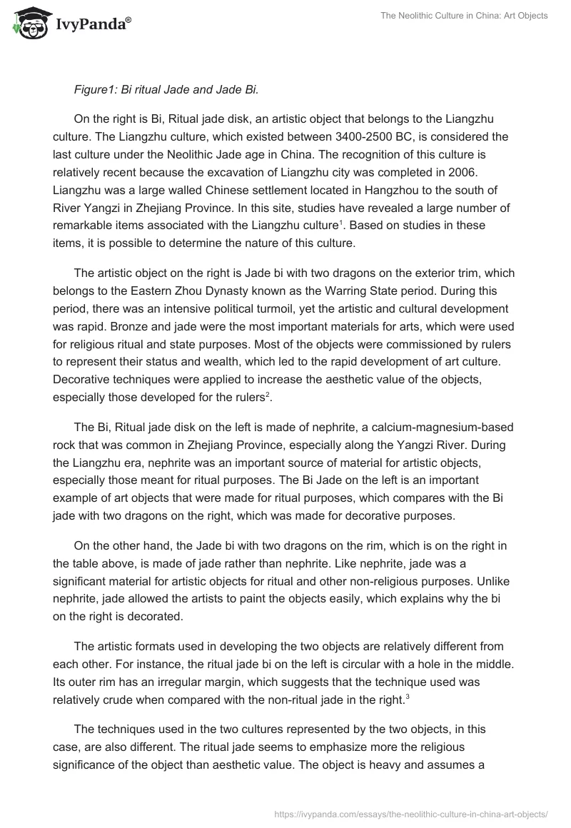 The Neolithic Culture in China: Art Objects. Page 2