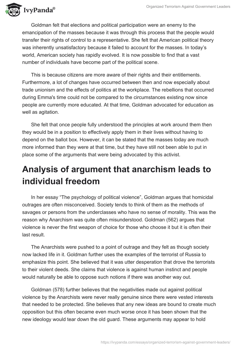 Organized Terrorism Against Government Leaders. Page 3