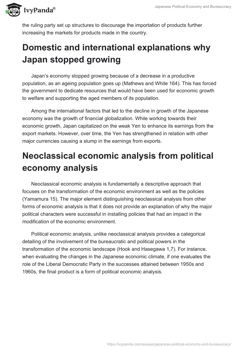 Japanese Political Economy and Bureaucracy. Page 2