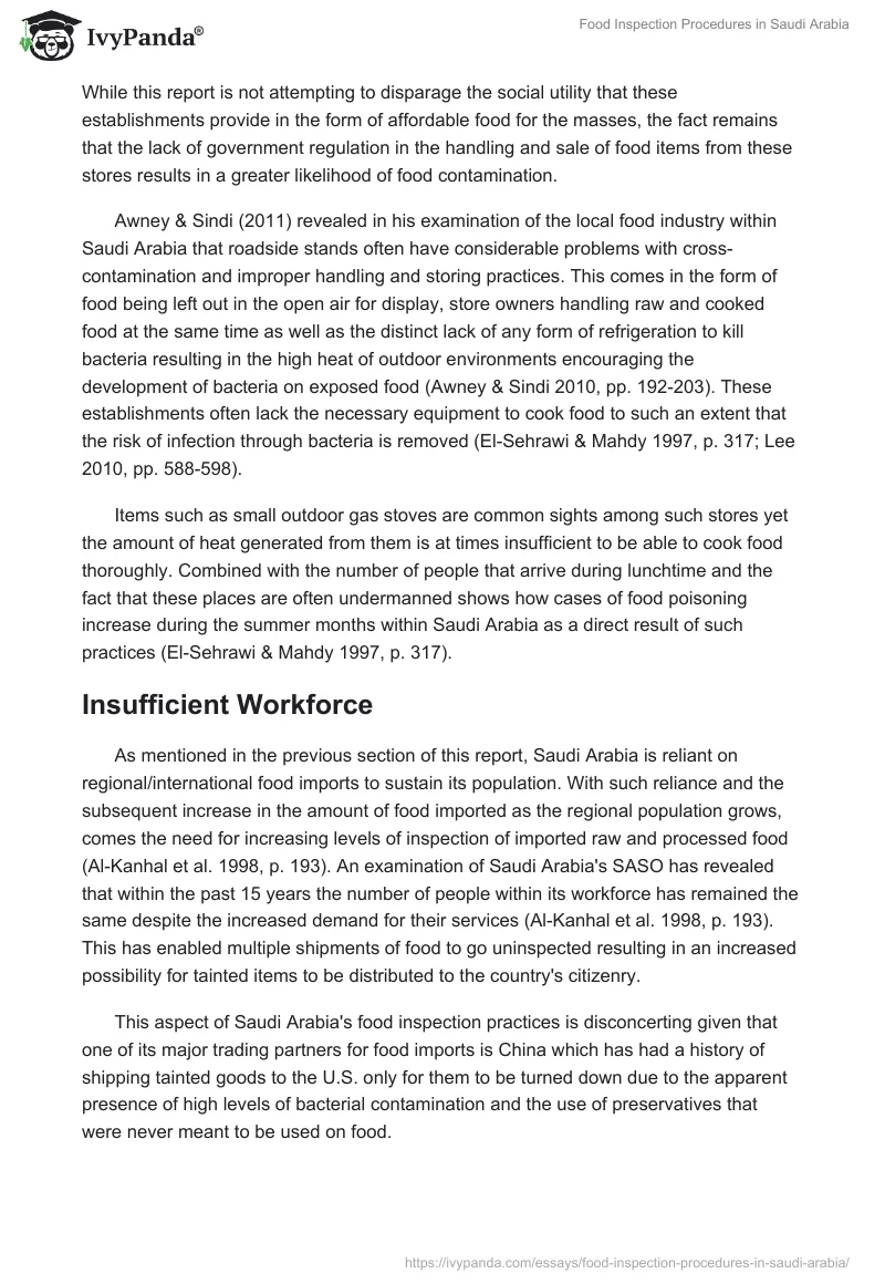 Food Inspection Procedures in Saudi Arabia. Page 4