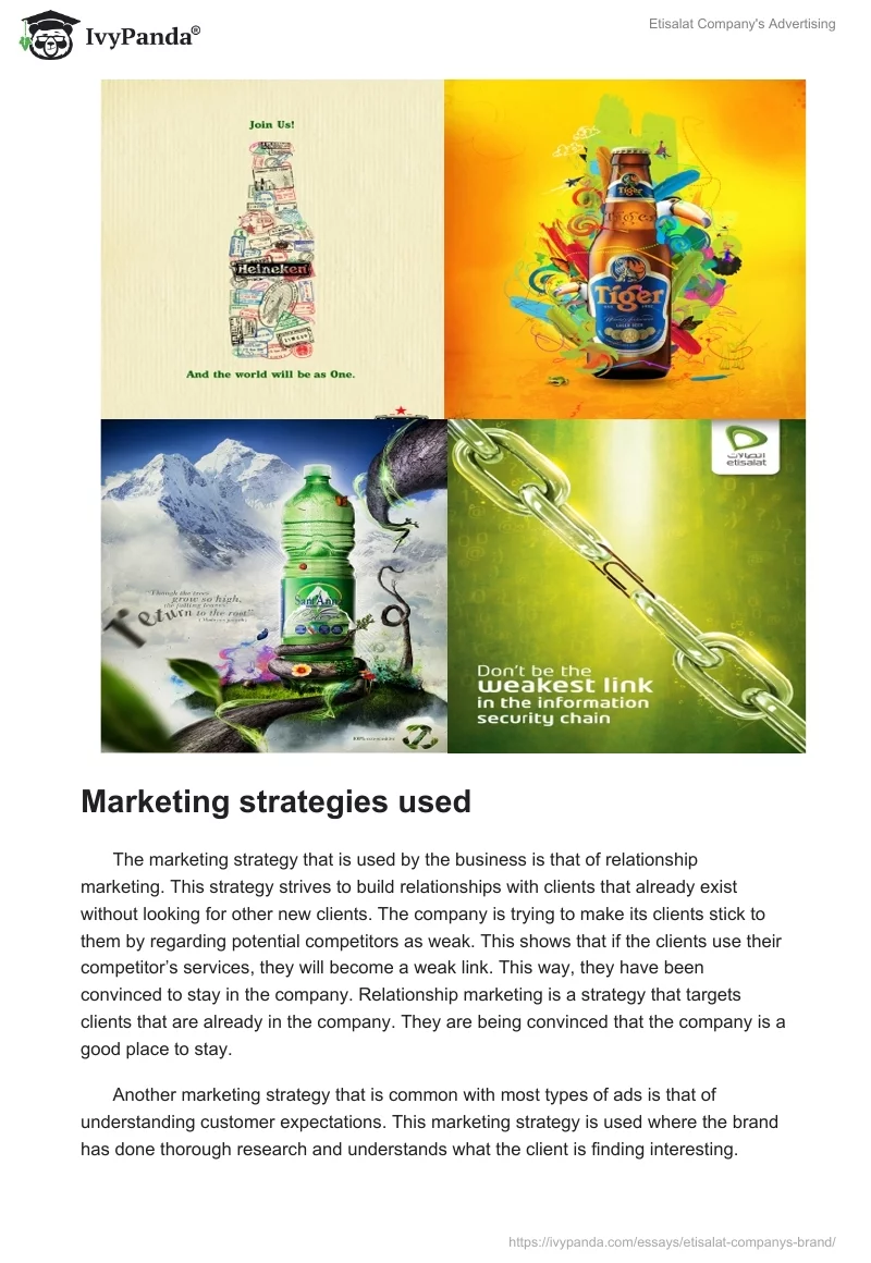 Etisalat Company's Advertising. Page 2