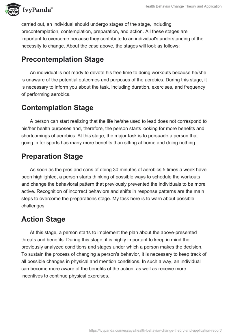Health Behavior Change Theory and Application. Page 2