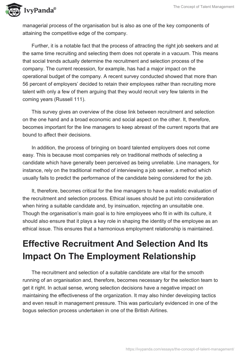 The Concept of Talent Management. Page 2