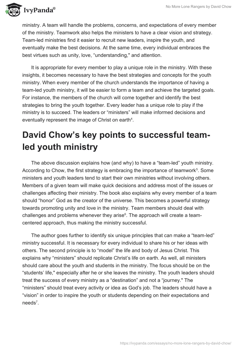 "No More Lone Rangers" by David Chow. Page 2
