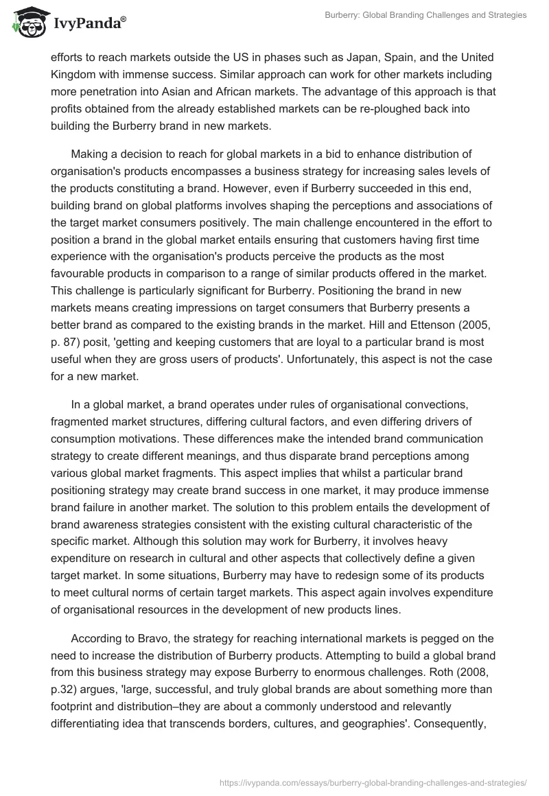 Burberry: Global Branding Challenges and Strategies. Page 4