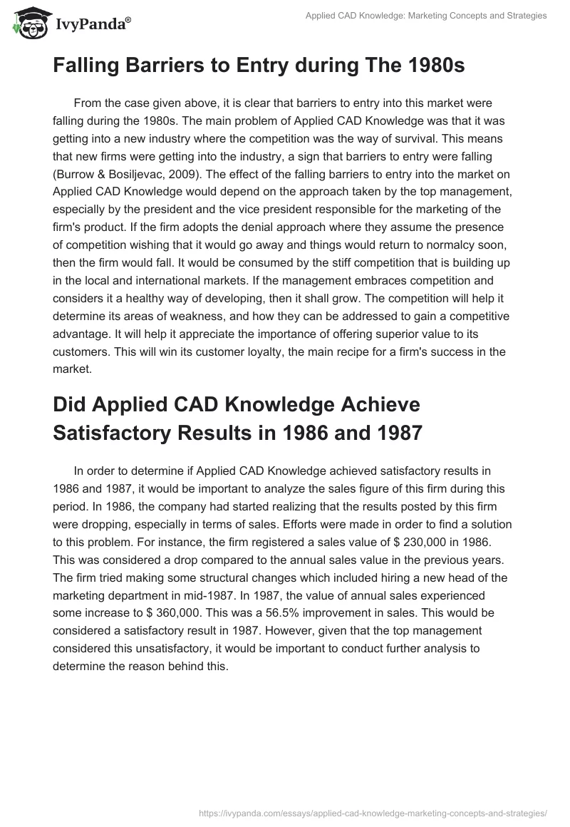 Applied CAD Knowledge: Marketing Concepts and Strategies. Page 2