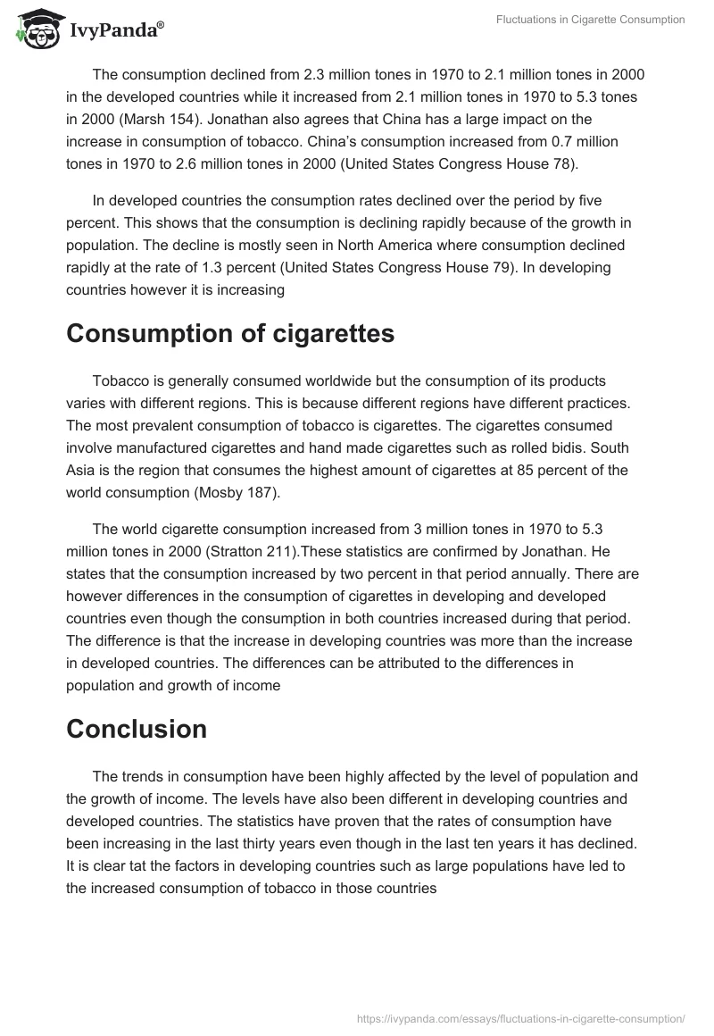 Fluctuations in Cigarette Consumption. Page 3