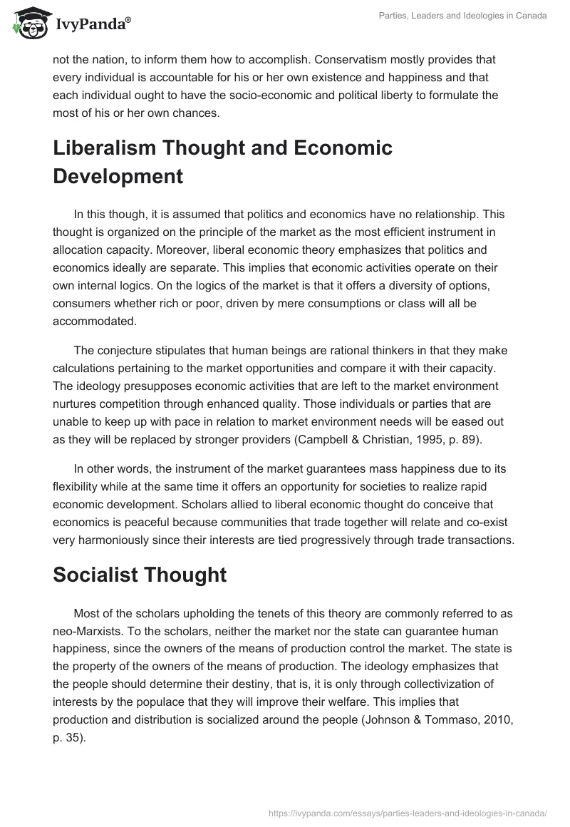 Parties, Leaders and Ideologies in Canada. Page 2