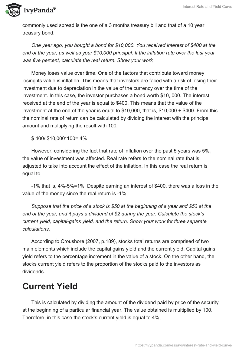 Interest Rate and Yield Curve. Page 3