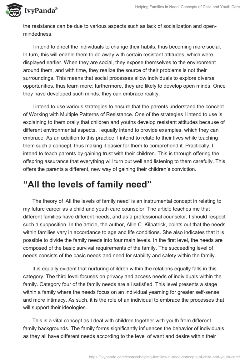 Helping Families in Need: Concepts of Child and Youth Care. Page 3