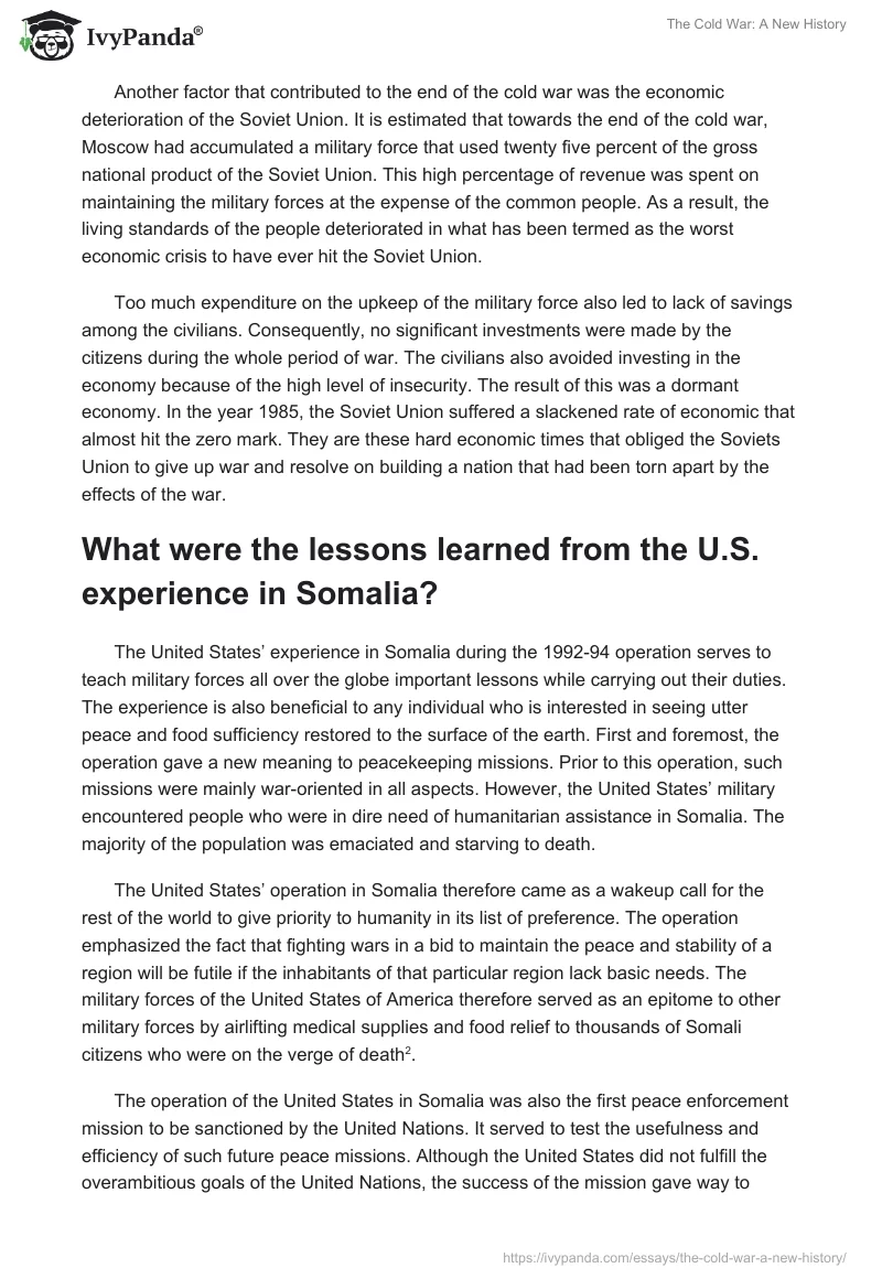 The Cold War: A New History. Page 2