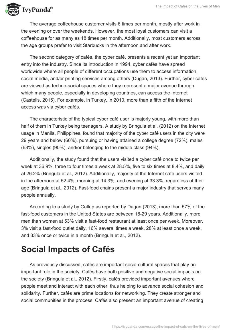 The Impact of Cafés on the Lives of Men. Page 5