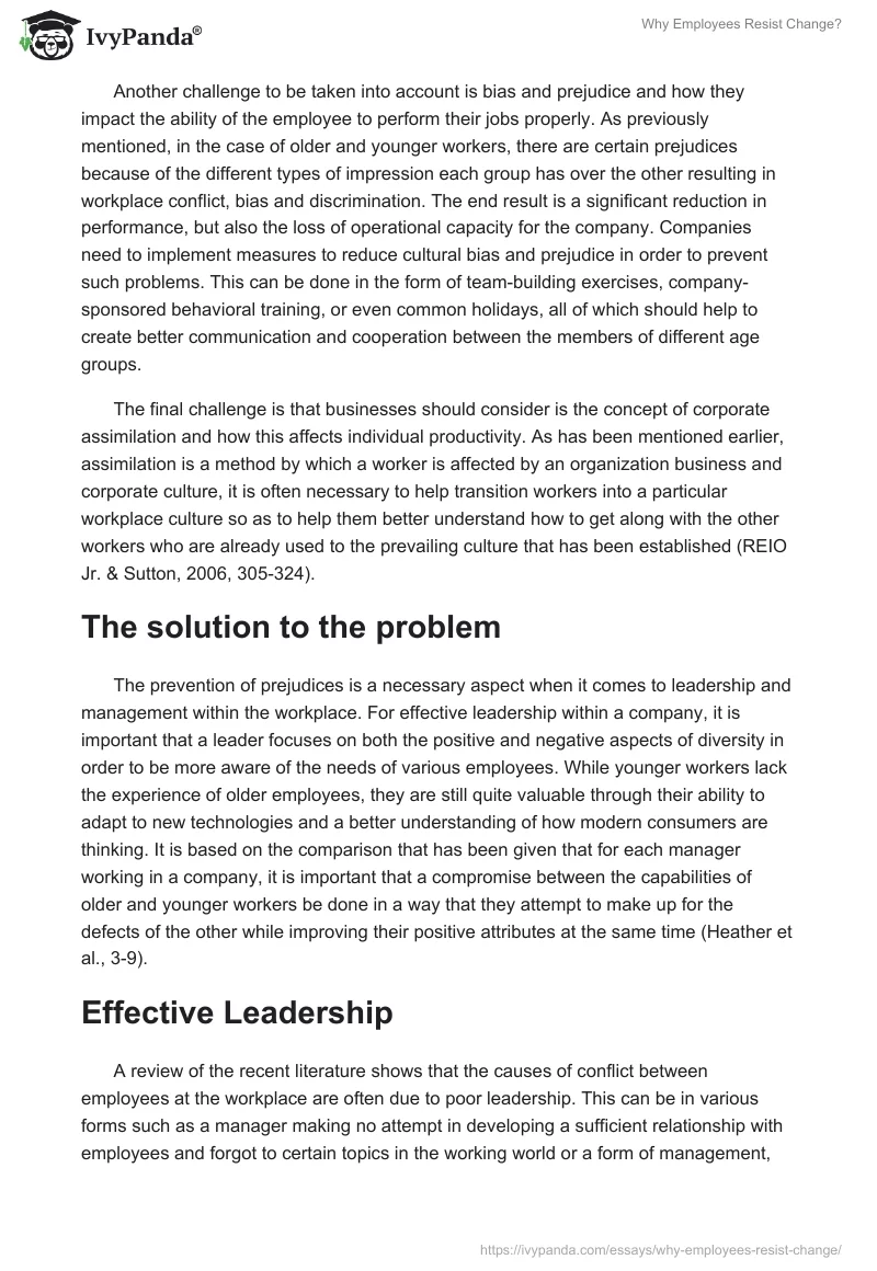 Why Employees Resist Change?. Page 3