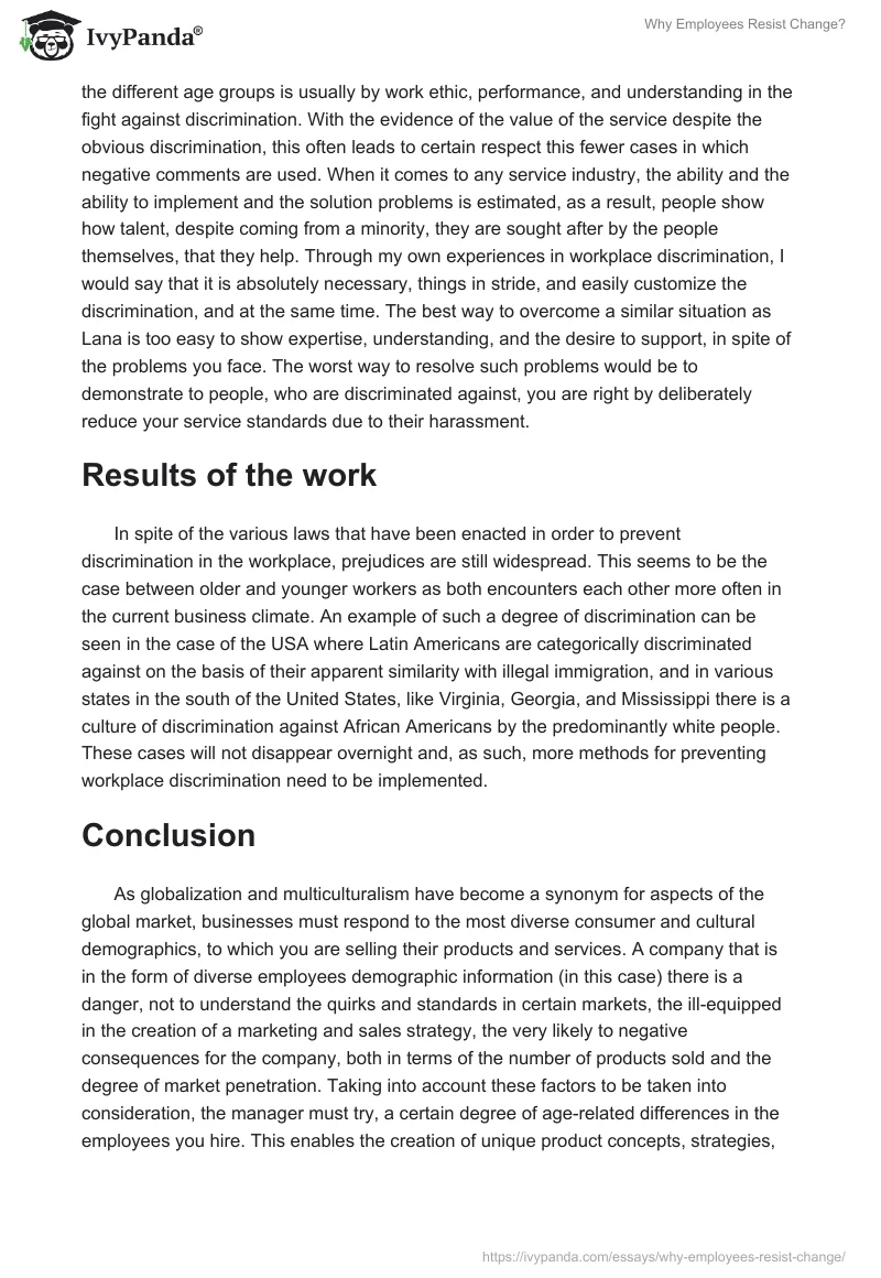 Why Employees Resist Change?. Page 5