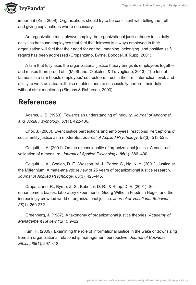 Organizational Justice Theory and Its Application. Page 3