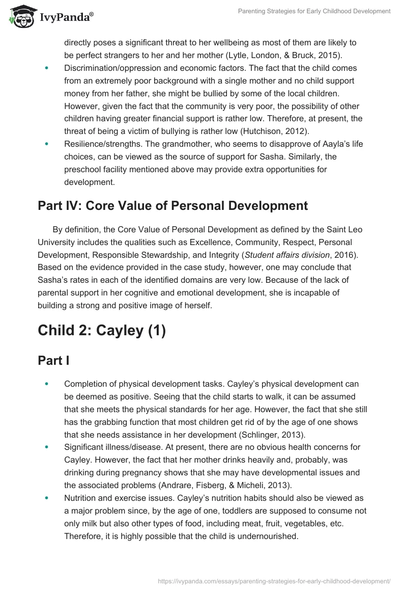 Parenting Strategies for Early Childhood Development. Page 3
