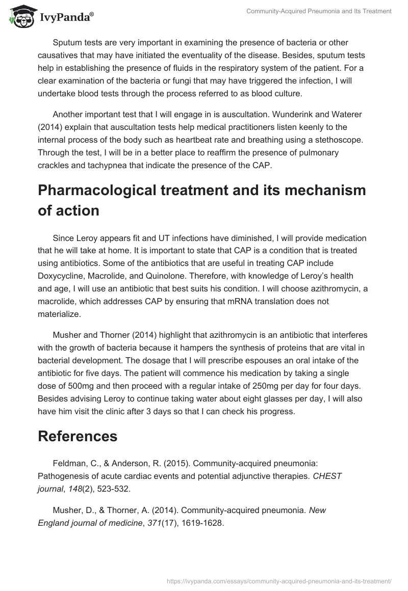 Community-Acquired Pneumonia and Its Treatment. Page 2