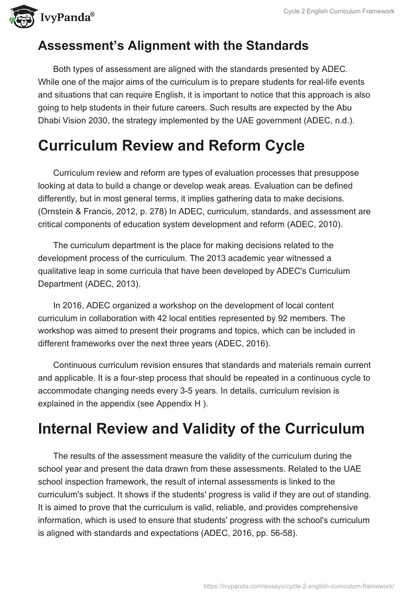 Cycle 2 English Curriculum Framework. Page 4