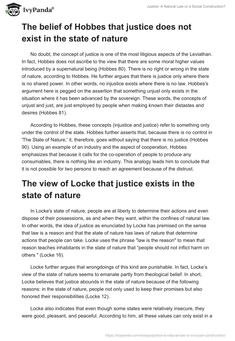 Justice: A Natural Law or a Social Construction?. Page 2