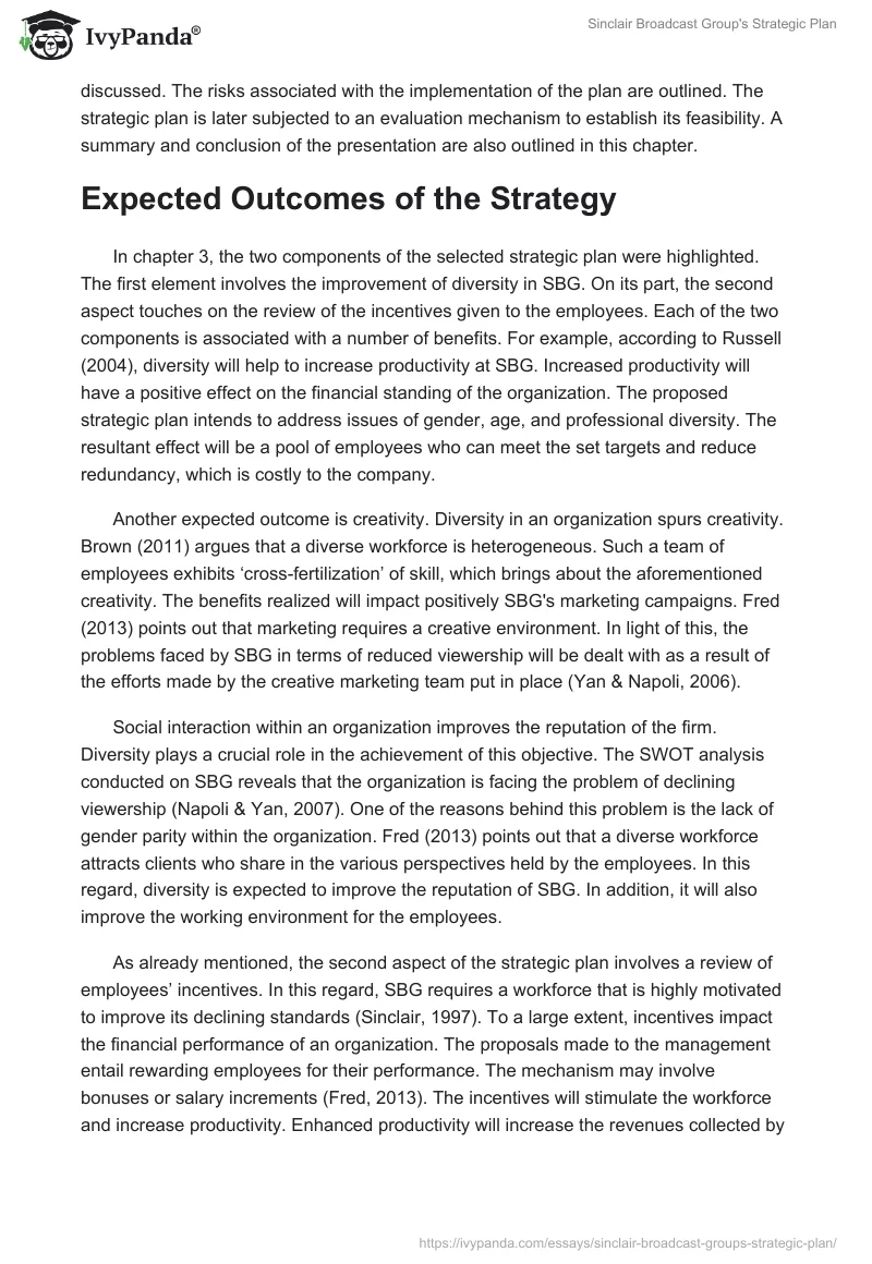 Sinclair Broadcast Group's Strategic Plan. Page 2