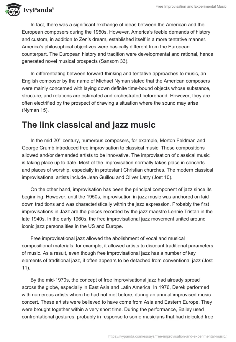 Free Improvisation and Experimental Music. Page 3