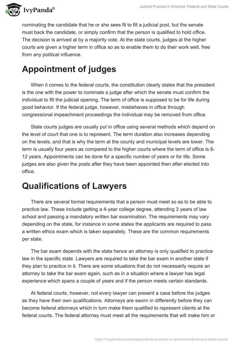 Judicial Process in America: Federal and State Courts. Page 2