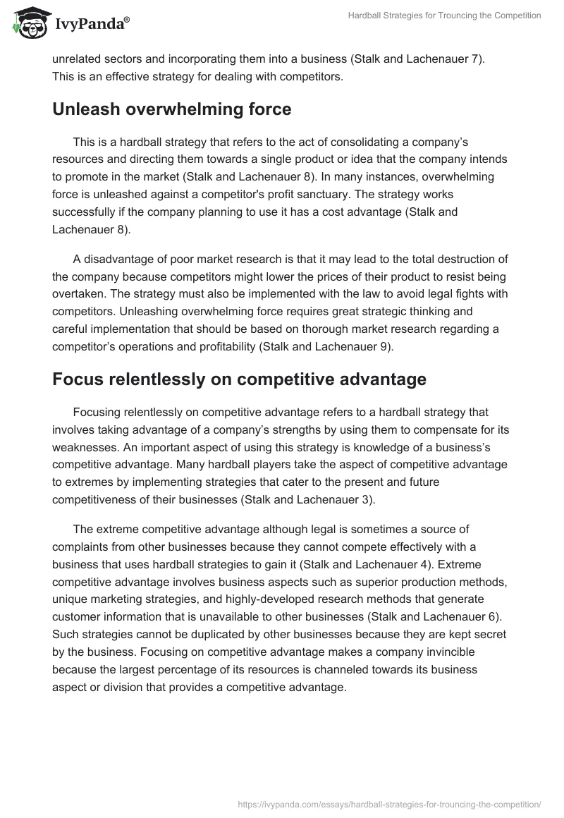 Hardball Strategies for Trouncing the Competition. Page 2