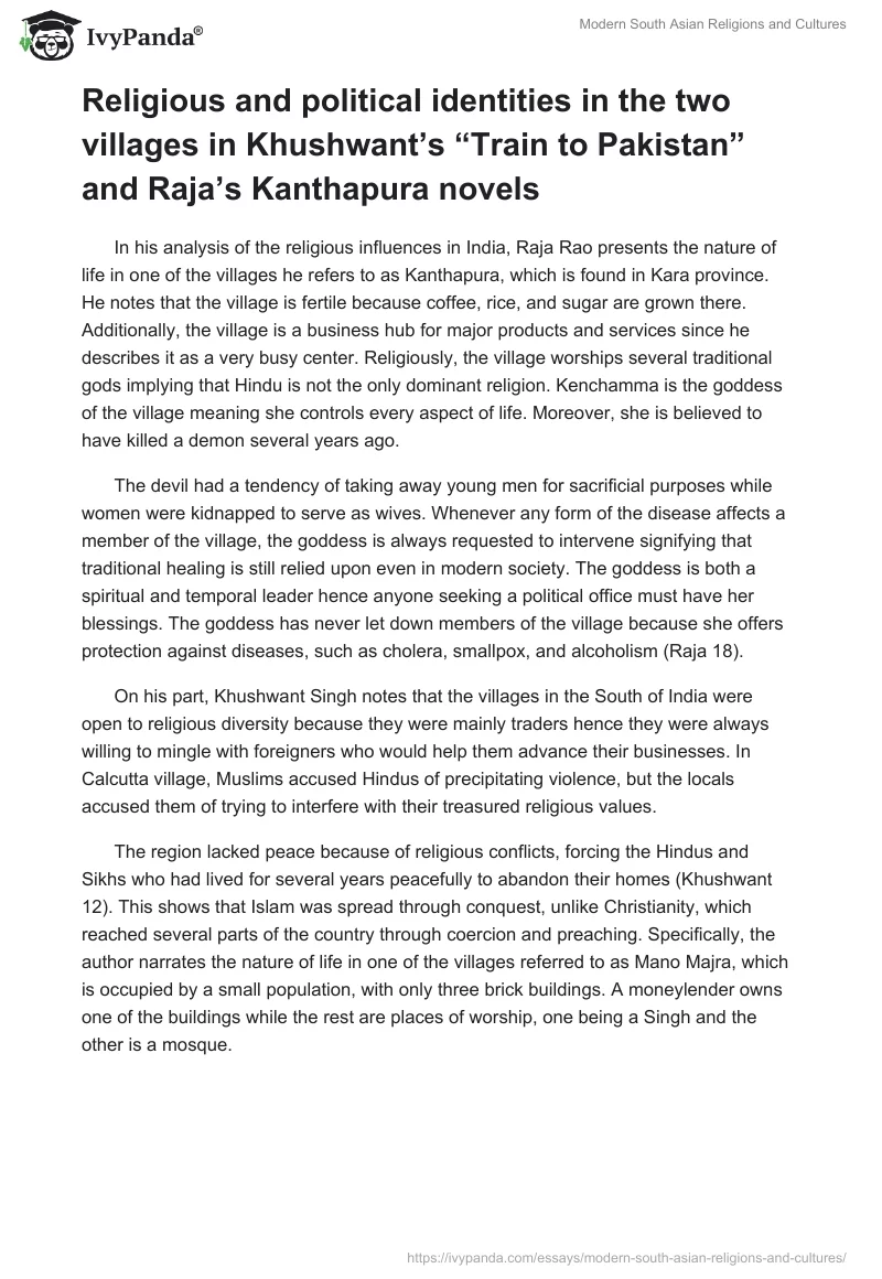 Modern South Asian Religions and Cultures. Page 2