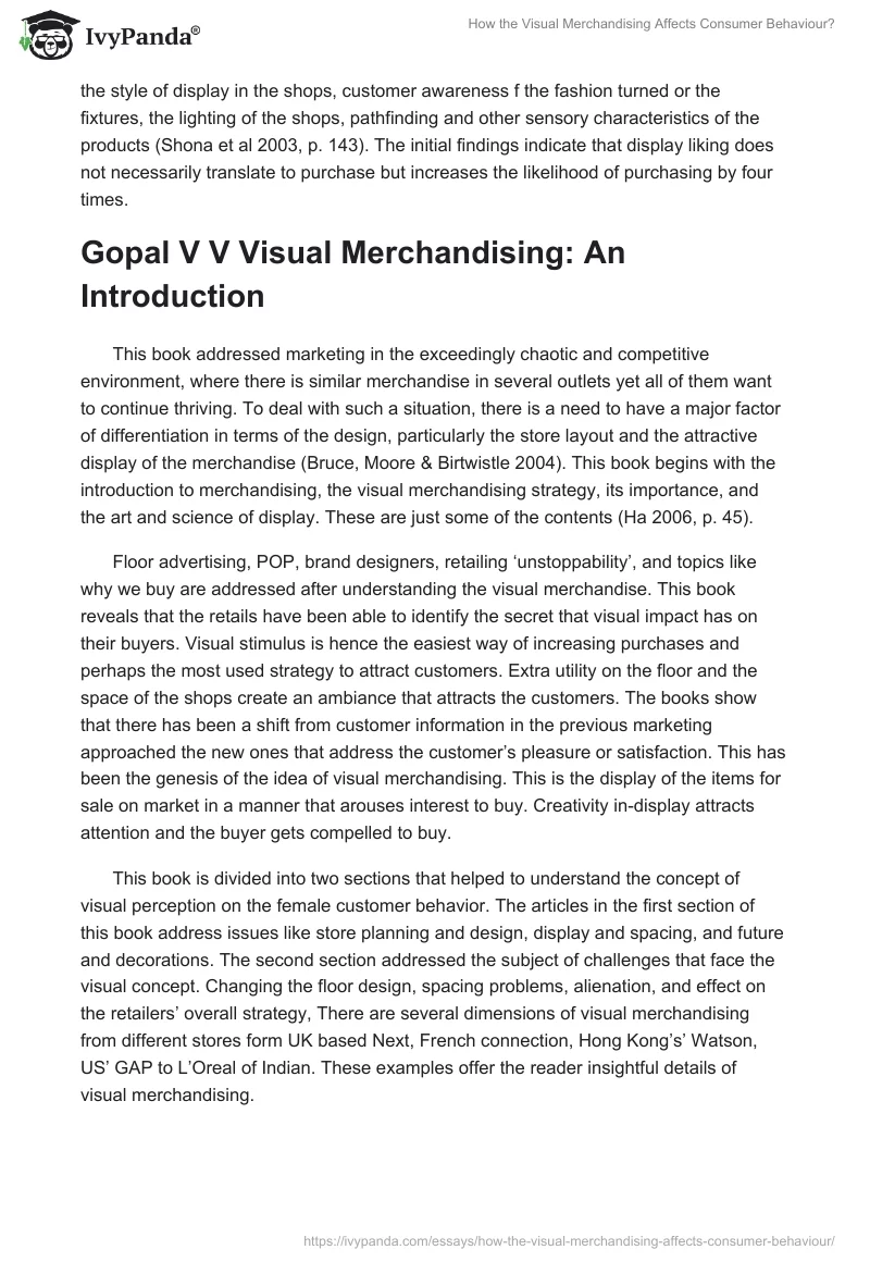 How the Visual Merchandising Affects Consumer Behaviour?. Page 3