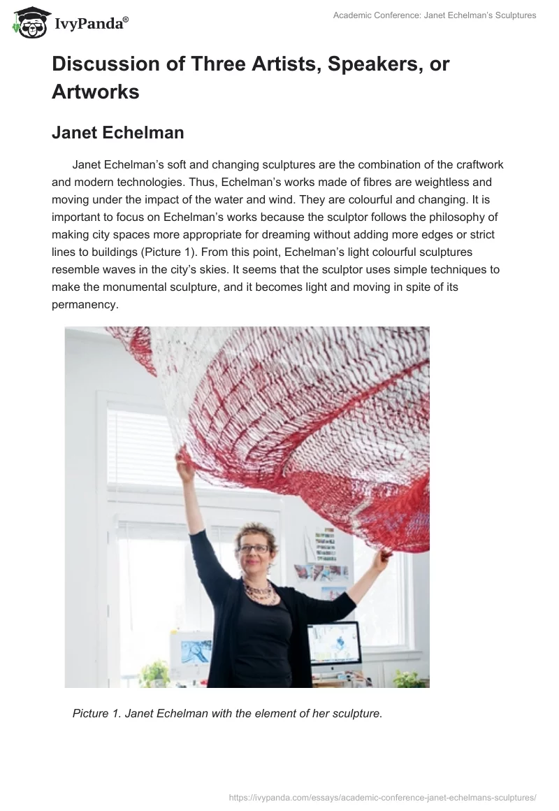 Academic Conference: Janet Echelman’s Sculptures. Page 2