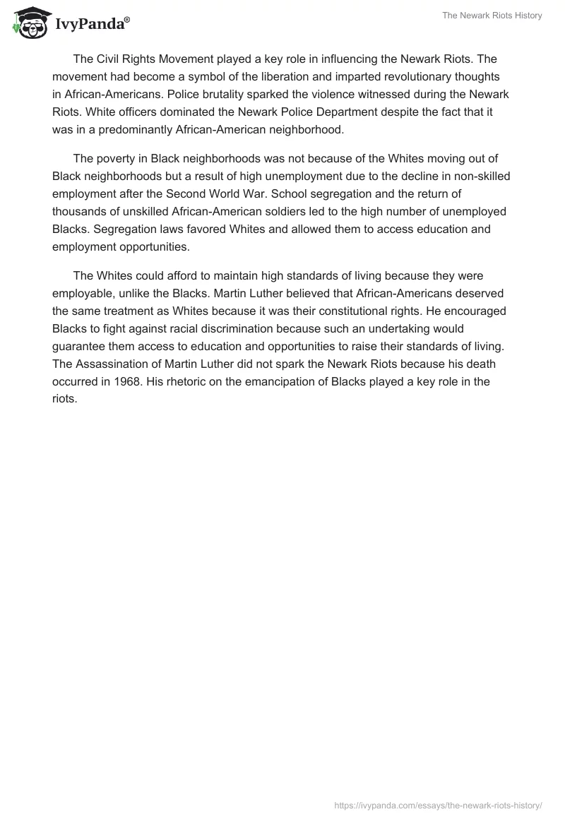The Newark Riots History. Page 2