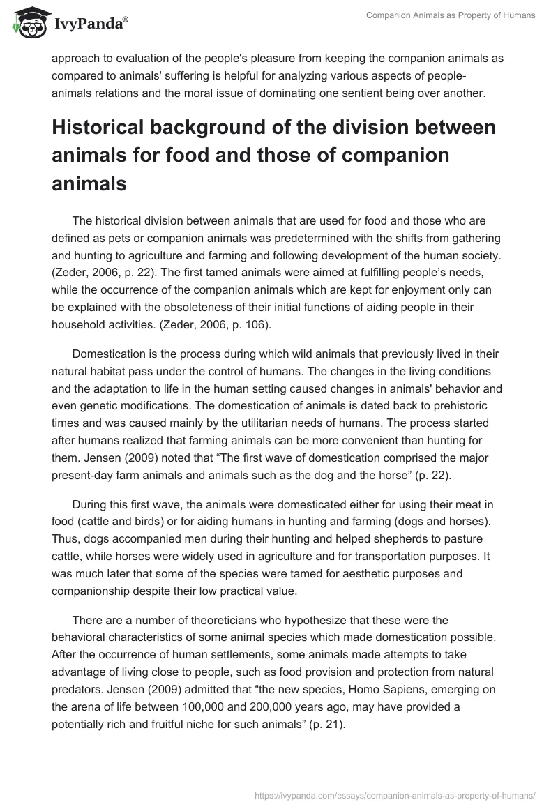 Companion Animals as Property of Humans. Page 2