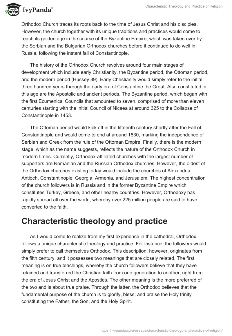 Characteristic Theology and Practice of Religion. Page 2
