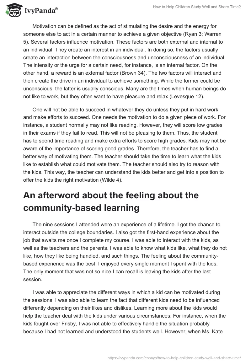 How to Help Children Study Well and Share Time?. Page 5